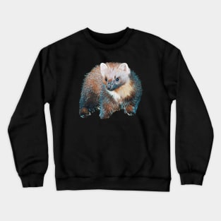 Marten - Woodland Themed Kids Room, Funny Gifts For Forester, Cute Anima Crewneck Sweatshirt